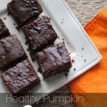 A recipe for healthy pumpkin brownies