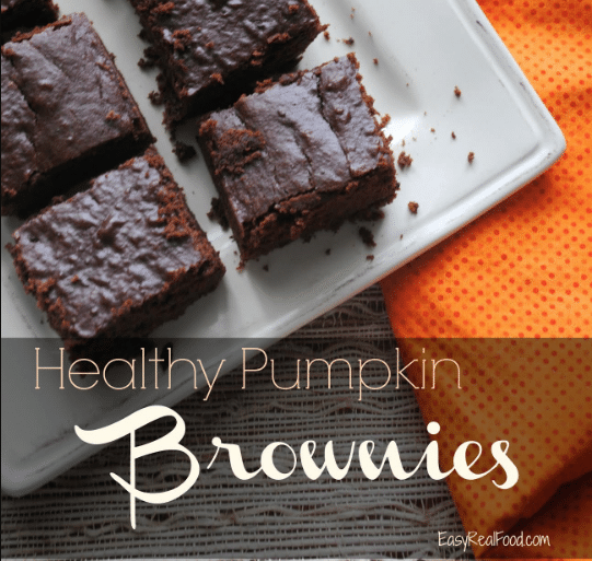 Healthy Pumpkin Brownies