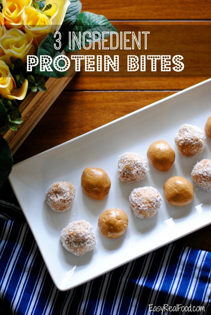 3 ingredient protein bites made without protein powder