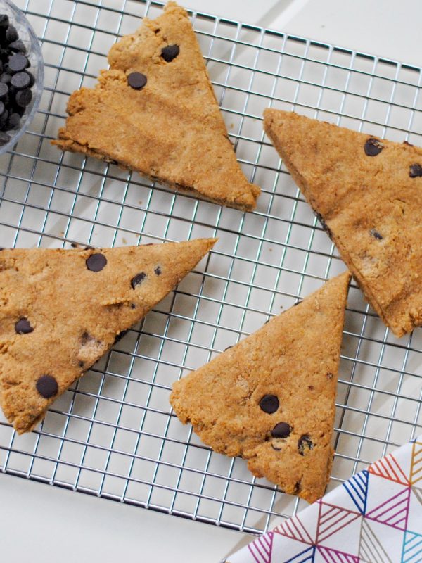 Peanut Butter Chocolate Chip Scones