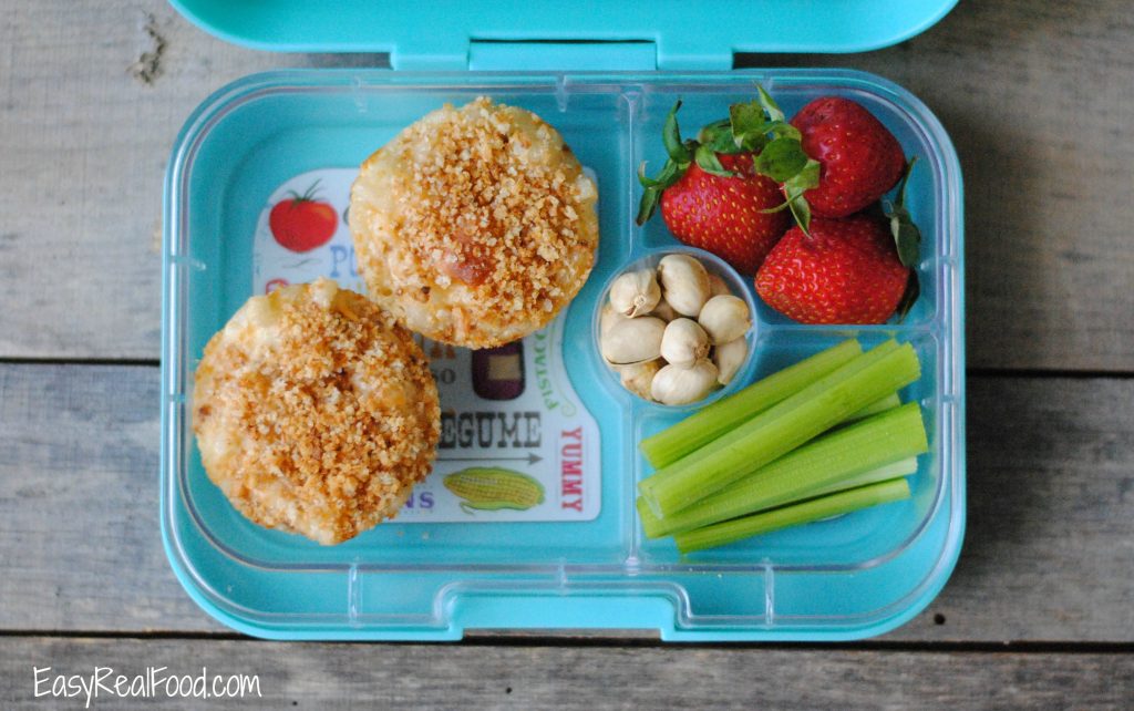a healthy school lunch packed in a Yumbox