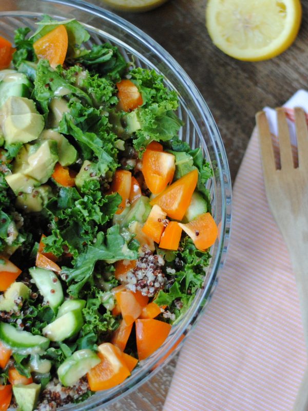 Kale Quinoa Salad (FODMAP friendly!)