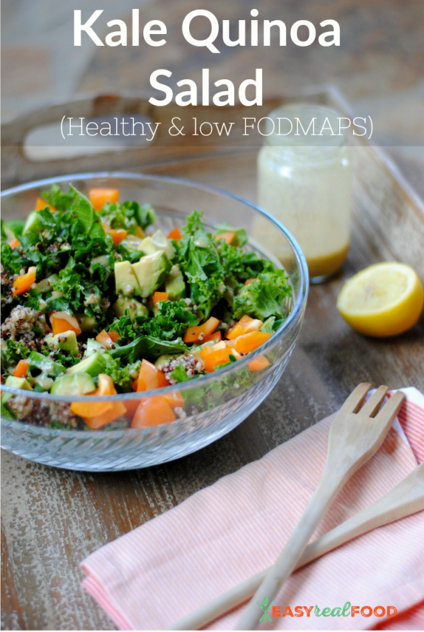 Kale Quinoa Salad (FODMAP friendly!) Easy Real Food