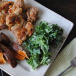Sheet Pan Oven-Fried Chicken and Sweet Potatoes