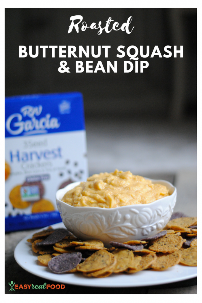 Roasted butternut squash & bean dip