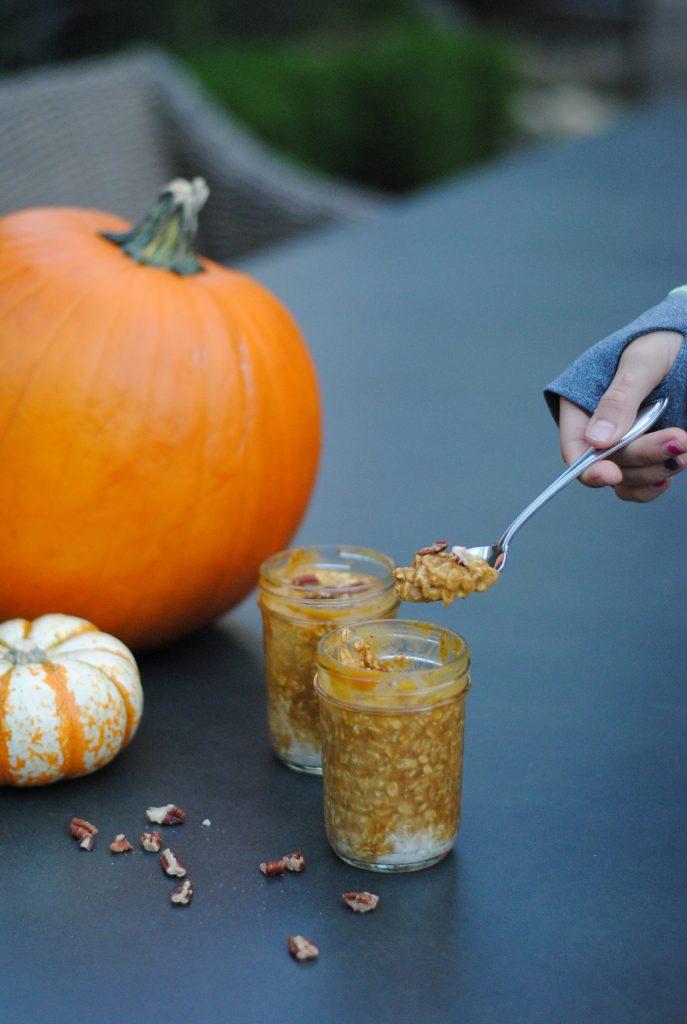 Easy pumpkin overnight oats