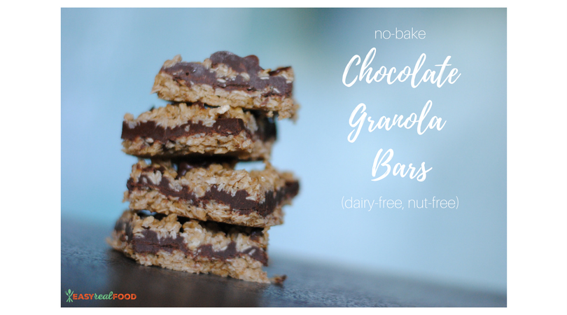 no-bake chocolate granola bars