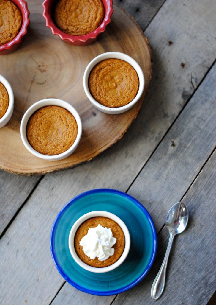 crustless mini pumpkin pies