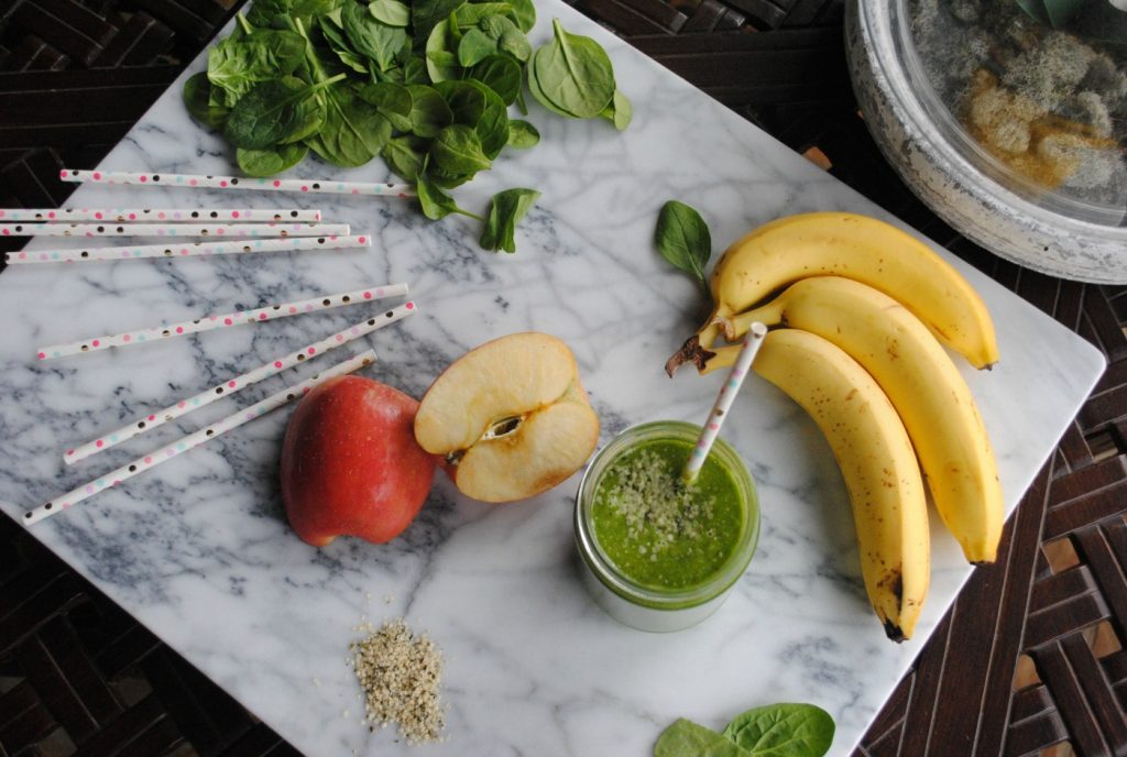 Blend greens into your smoothie to increase your greens intake