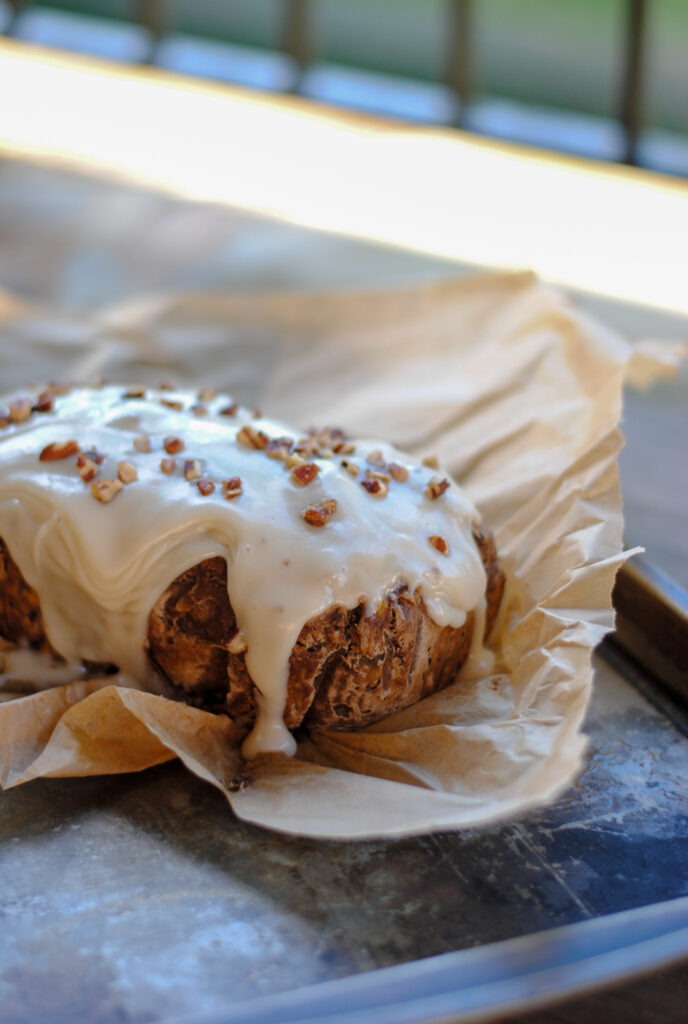 grain-free carrot cake banana bread with banana flour