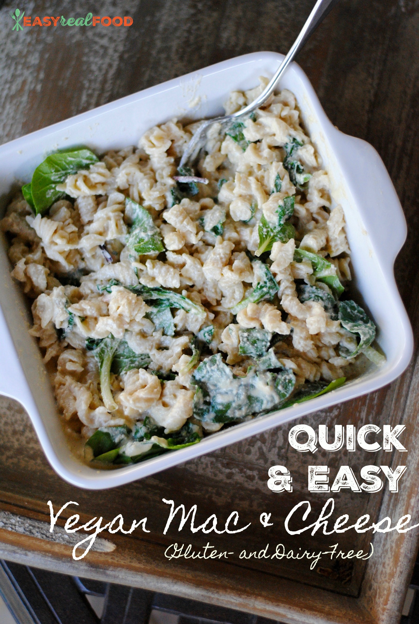 The Easiest Vegan Mac & Cheese - Easy Real Food