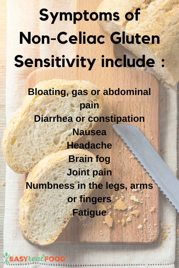 gluten intolerance symptoms