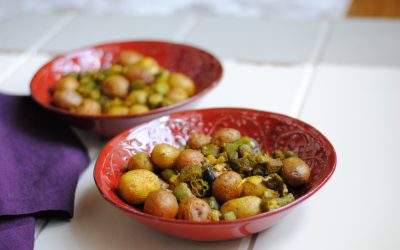 Sheet Pan Indian Okra and Potatoes