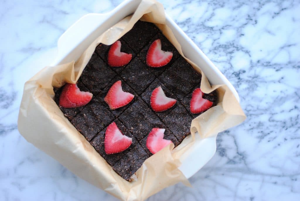 No Bake Grain-free and Nut Free Brownies #vegan