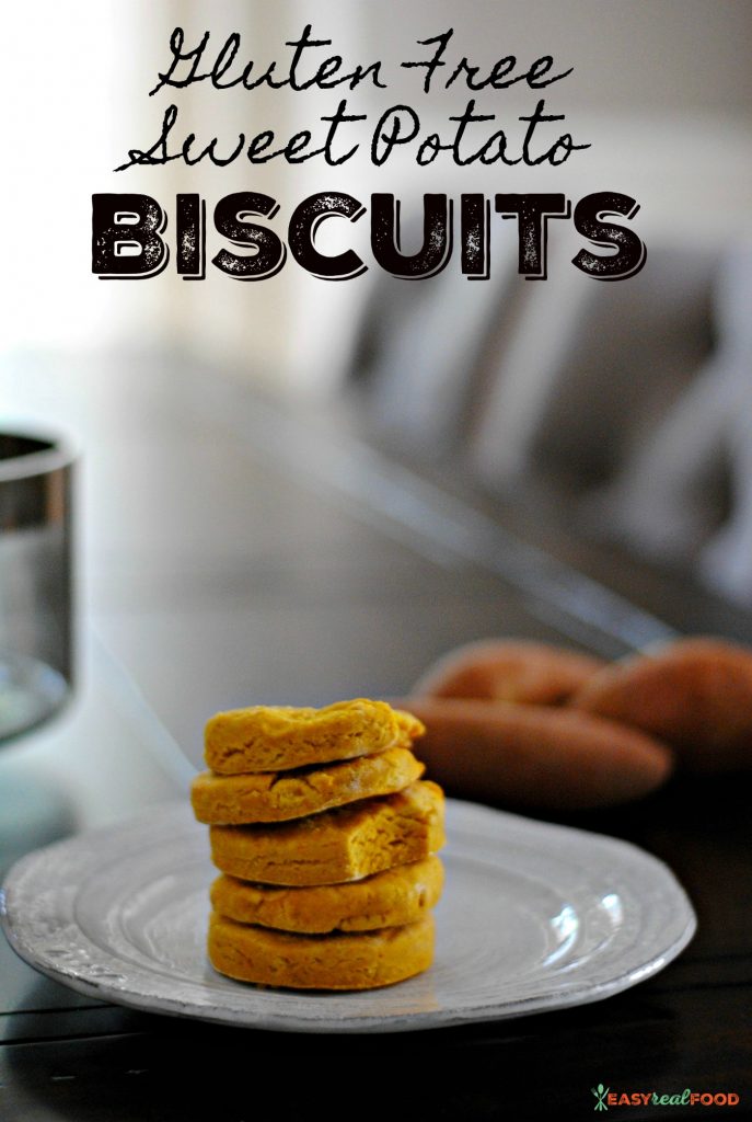 A recipe for gluten free sweet potato biscuits