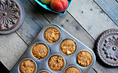 Gluten Free Peach Muffins