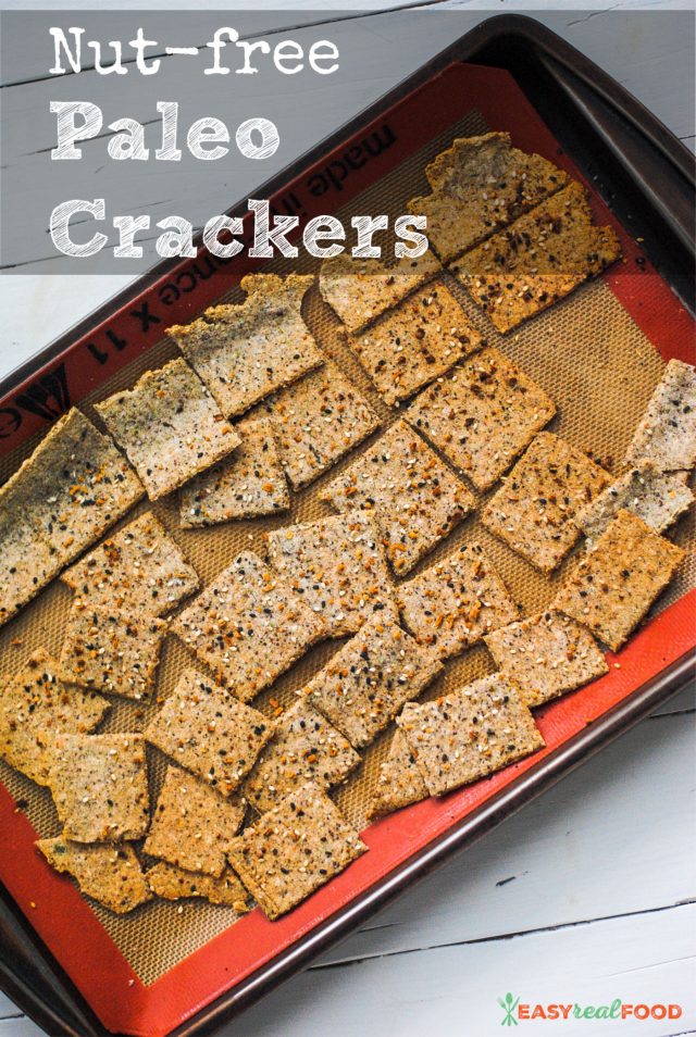 nut free paleo crackers - a recipe for tasty crackers full of real ingredients.