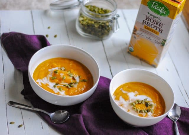 Healthy Curried Butternut Squash Soup