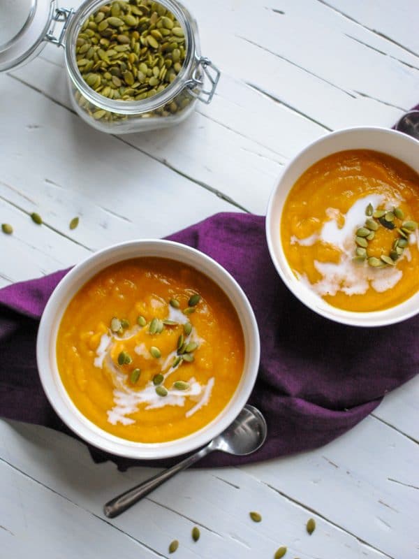 Healthy Curried Butternut Squash Soup