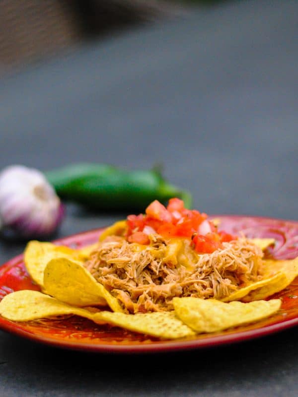 Slow Cooker Healthy Shredded Mexican Chicken