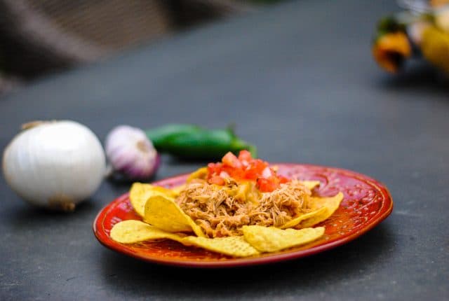 slow cooker shredded Mexican chicken