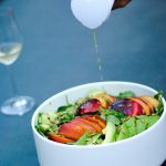 Peach and Avocado Salad with Homemade Dressing