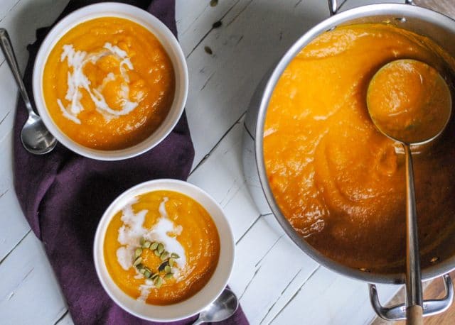 Healthy Curried Butternut Squash Soup