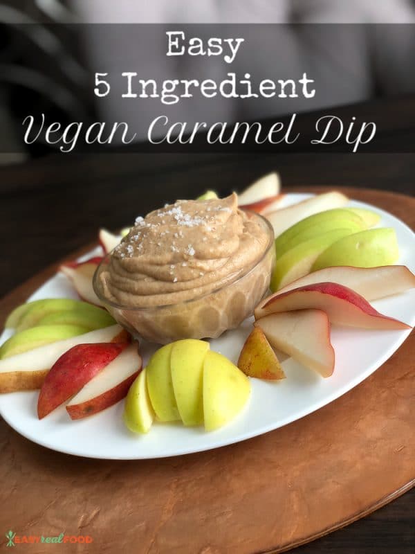 Easy 5 Ingredient Vegan Caramel Dip
