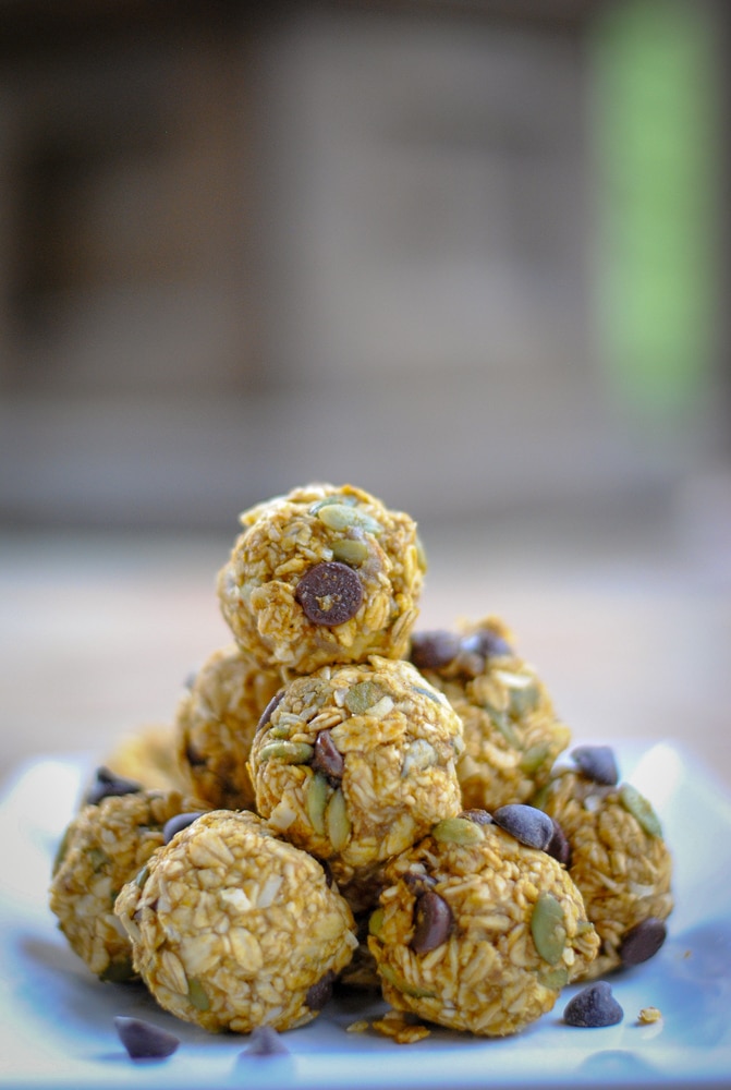 Kid-friendly pumpkin energy balls