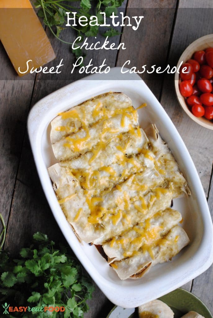 Healthy Chicken Sweet Potato Casserole - #glutenfree