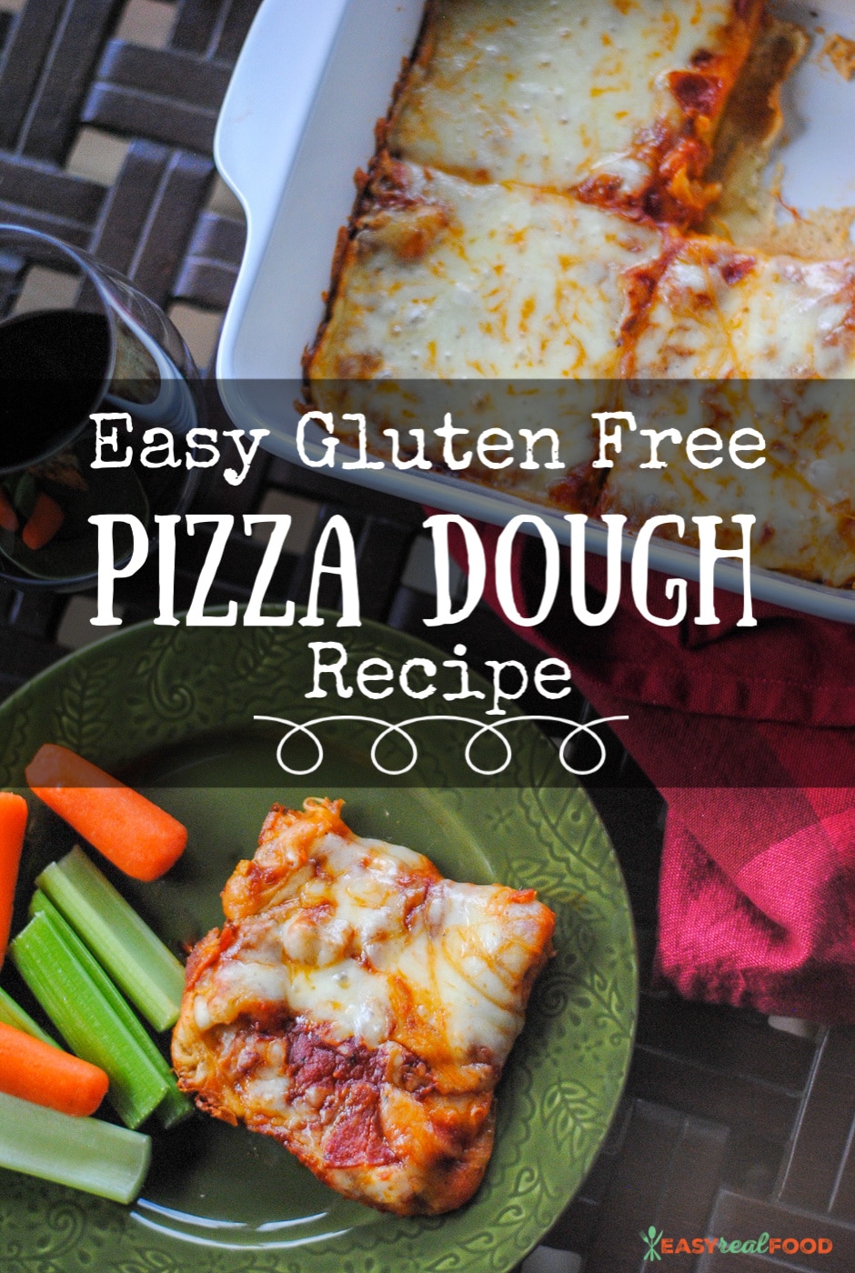 Easy Gluten Free (and yeast-free) Pizza Dough Recipe - #easydinner #glutenfree