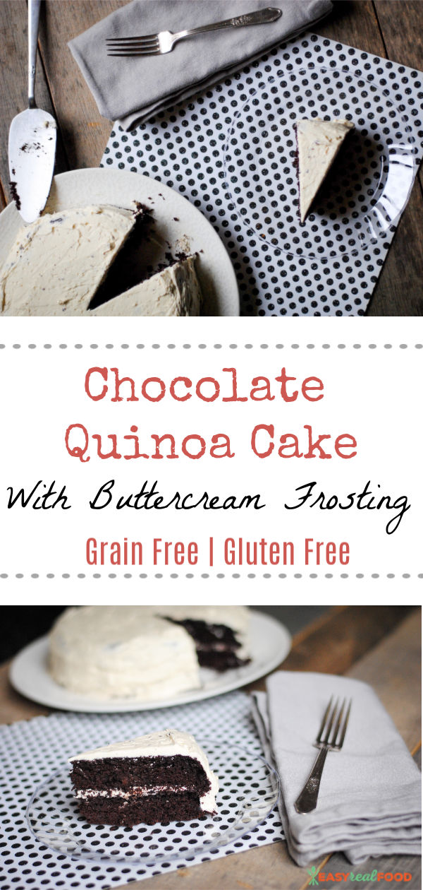 Quinoa grain-free chocolate cake #quinoa #grainfree #glutenfree