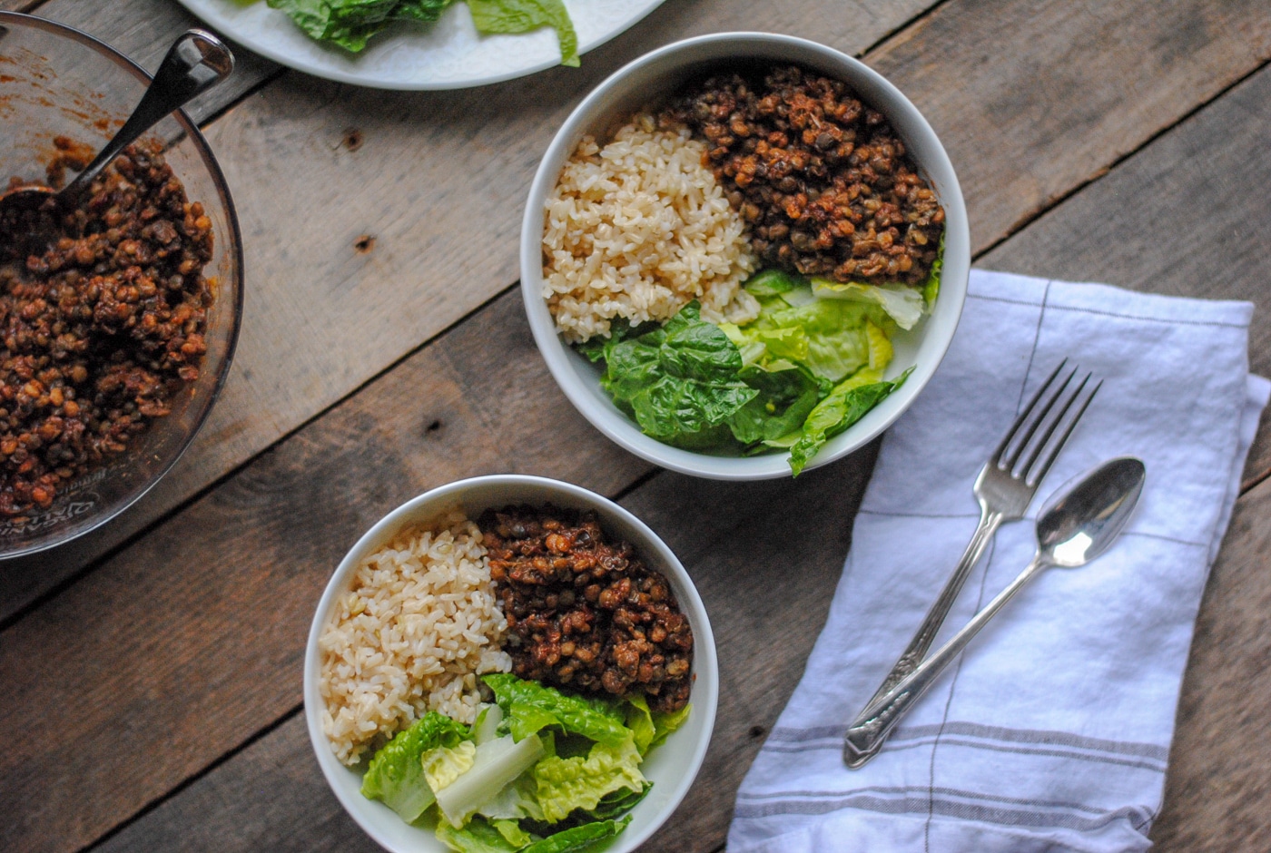 BBQ Lentils & Rice - Easy Healthy Meals from Trader Joe's - #easydinner #healthydinner #healthy