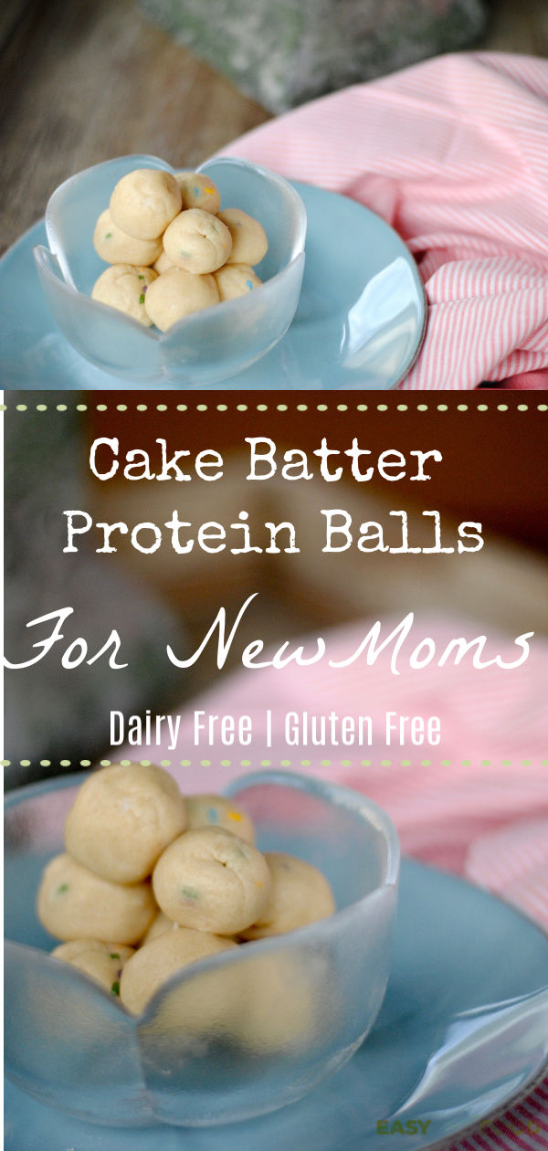 Cake Batter Protein Balls for New Moms - healthy protein for milk supply