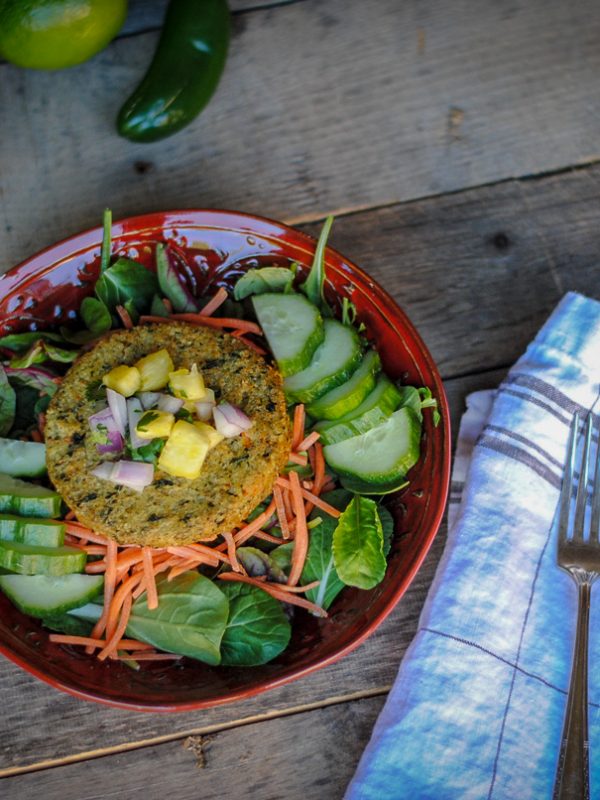 Gluten free, #nutfree burger that's vegetarian and allergy-friendly, too.