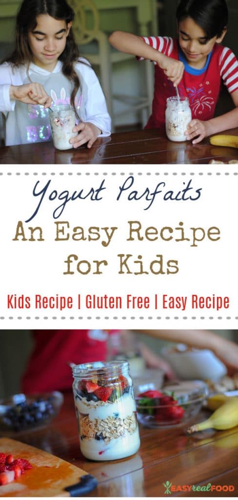 Kids can cook! An easy recipe for kids: yogurt parfaits