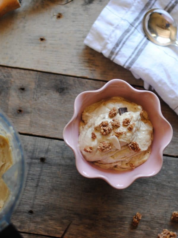 Easy Tahini Ice Cream - #dairyfree #vegan #dairyfreeicecream