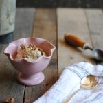 Easy Tahini Ice Cream - dairy free, nut free and made with no refine sugars