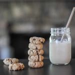 Salted Chocolate Chip Tahini Cookies: grain free cookies