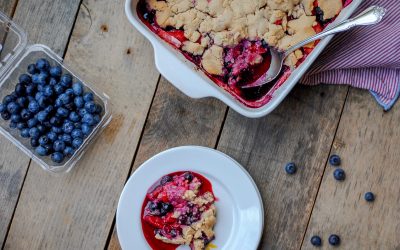 Paleo Berry Cobbler (Vegan + Nut-free)