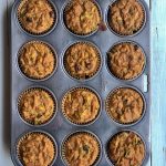 Easy healthy paleo zucchini chocolate chip muffins: coconut flour muffins