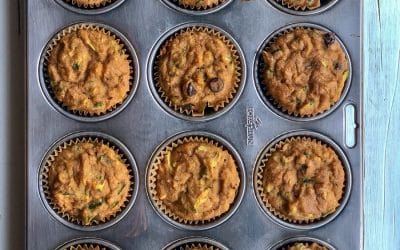Healthy Paleo Zucchini Chocolate Chip Muffins (GF, DF, Paleo)
