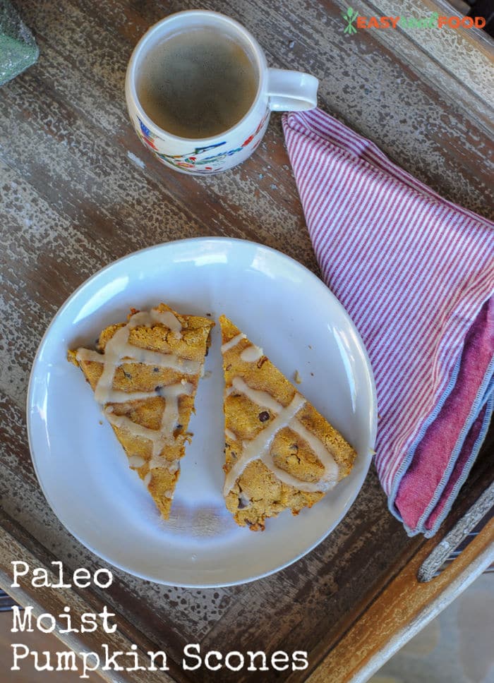 paleo moist pumpkin scone recipe - easyrealfood.com