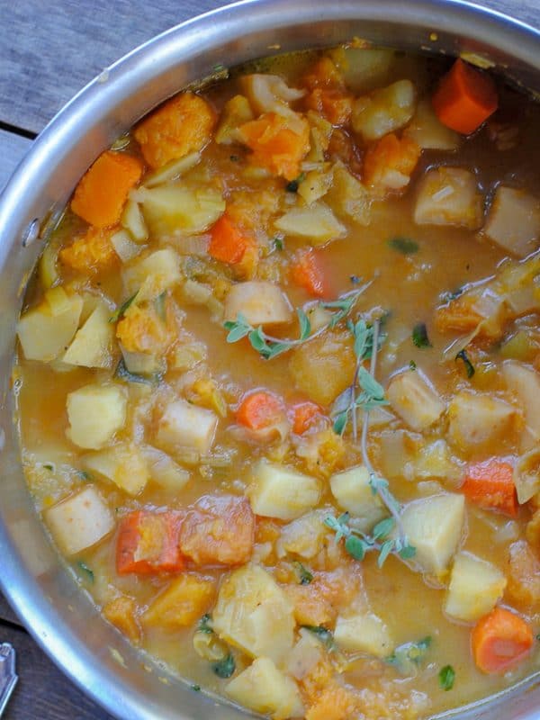 chunky root vegetable stew - Autumn inspired veggie-rich stew rec