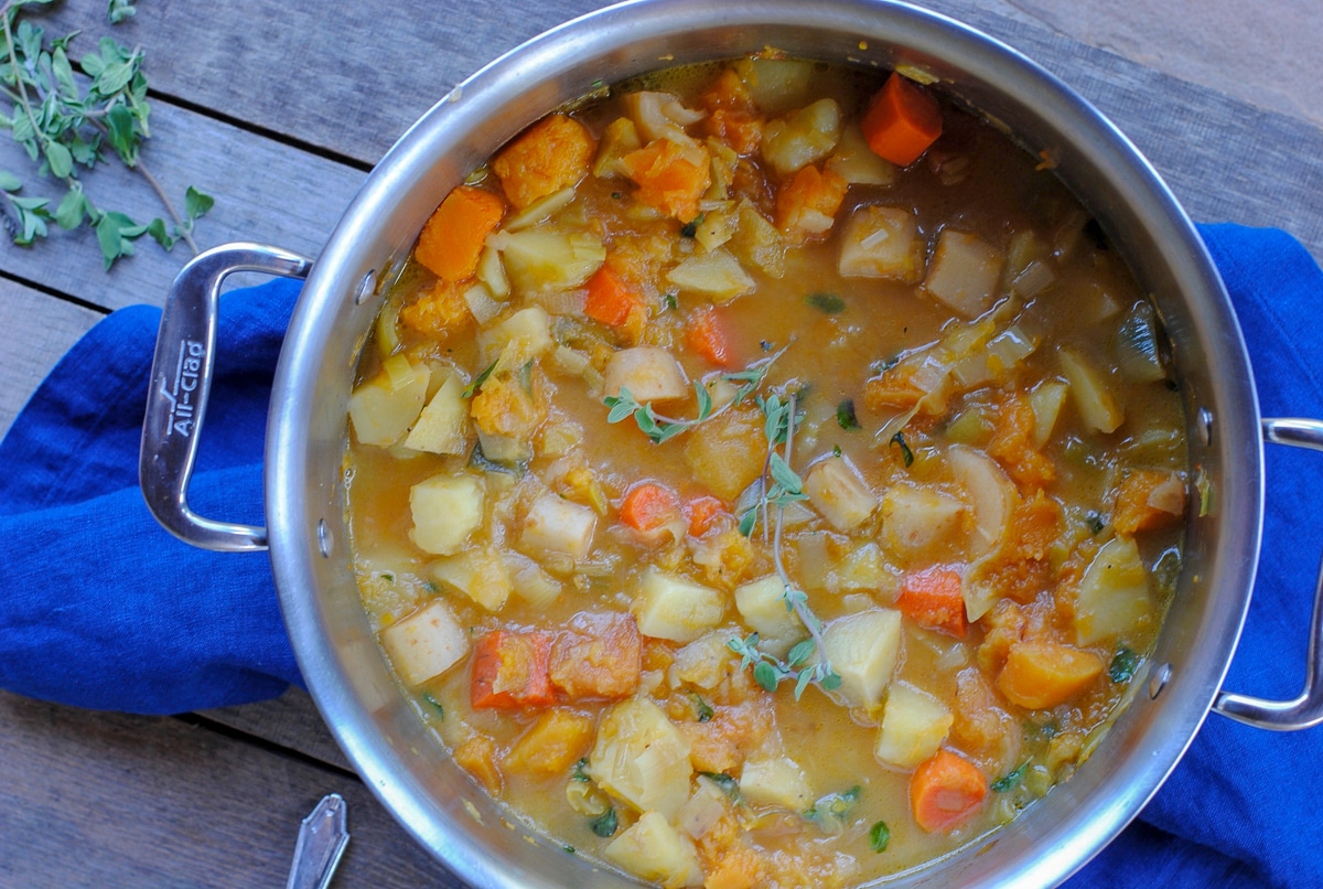 chunky root vegetable stew - Autumn inspired veggie-rich stew rec