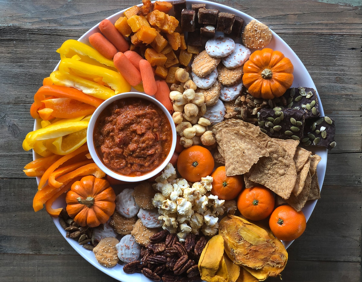 How to build a fall board with Trader Joe's Products #dairyfree