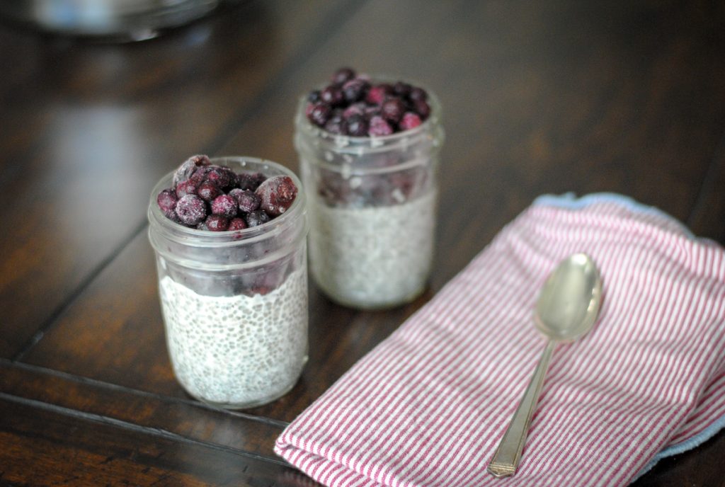 chia pudding for one: a healthy make ahead breakfast