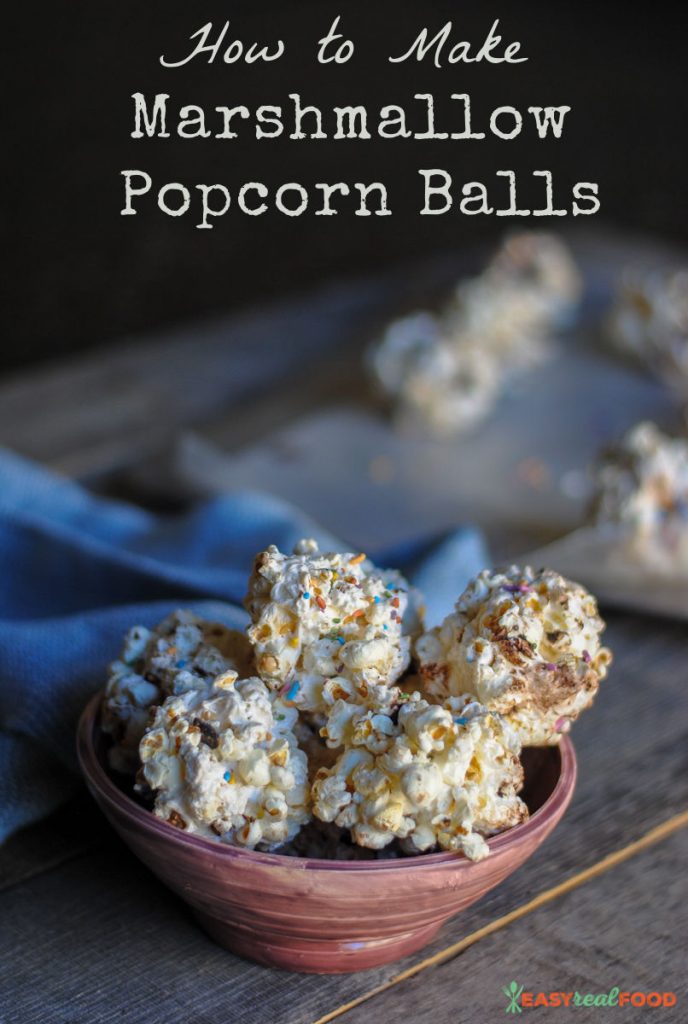 Popcorn balls- an easy recipe for a popcorn treat