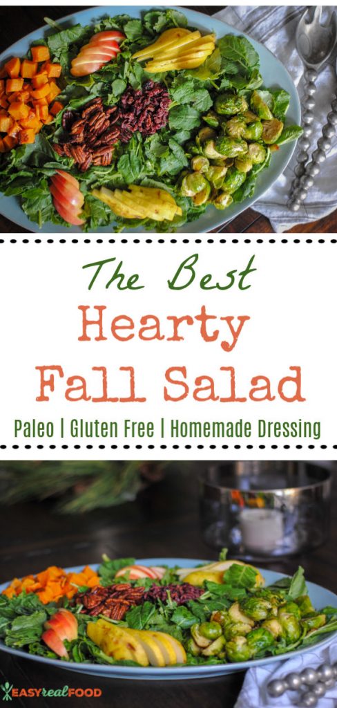 The best hearty fall salad recipe with a homemade dressing