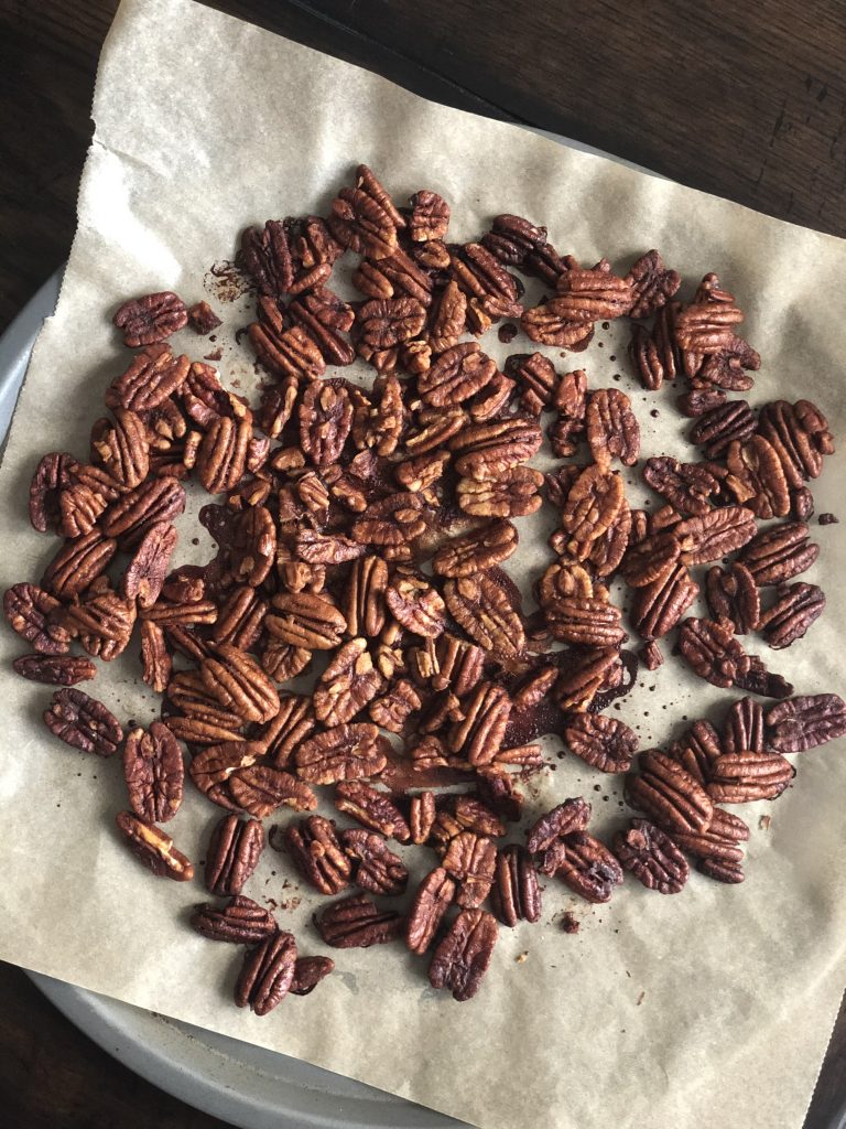 Simple honey glazed nuts